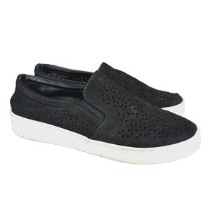 Vionic Women's Black 356 Midi Perforated Slip On Nubuck Sneaker Comfort Shoes‎ 8